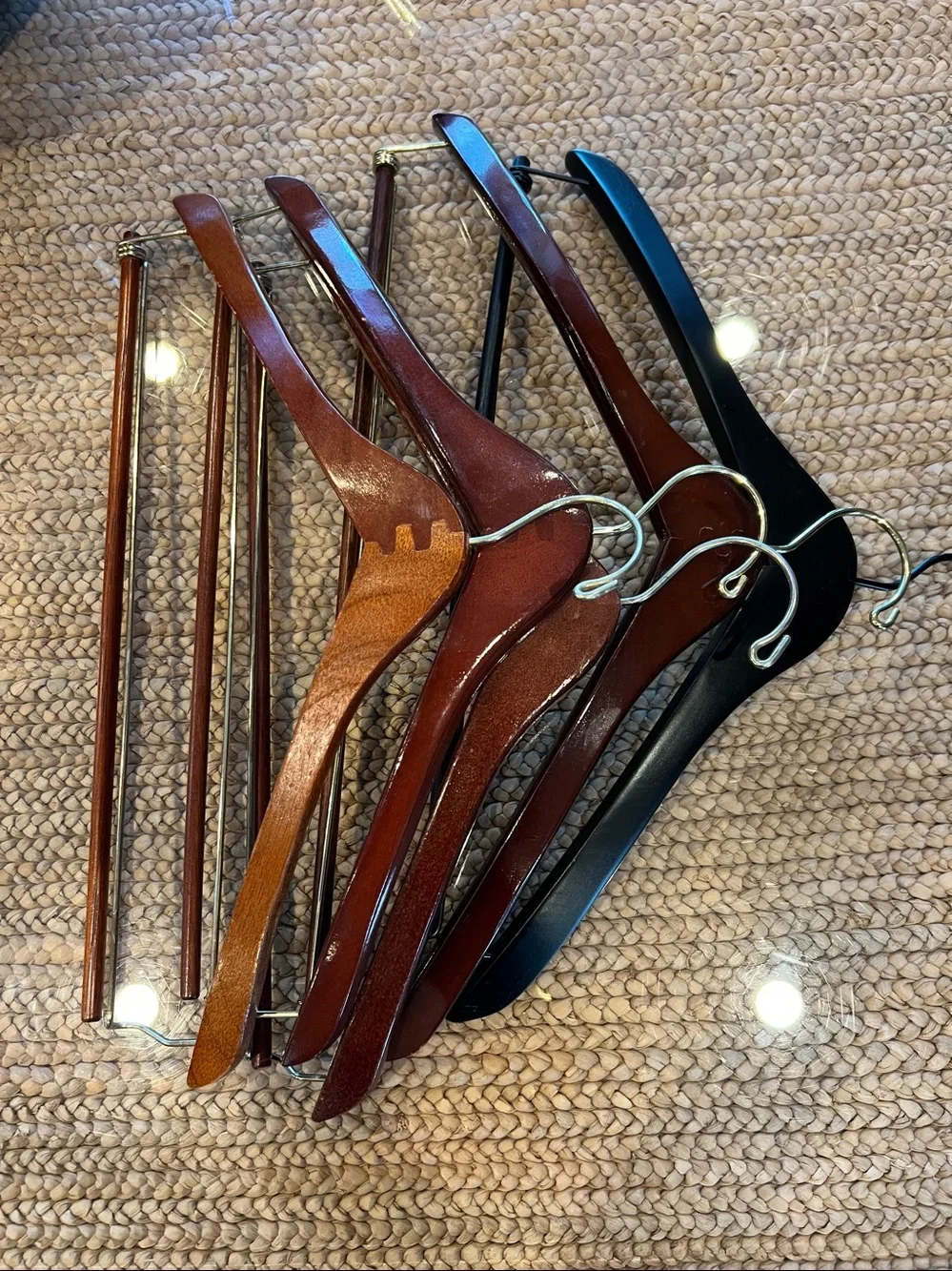 5 Saks Fifth Avenue+ Logo Wooden Pant/Suit Hangers